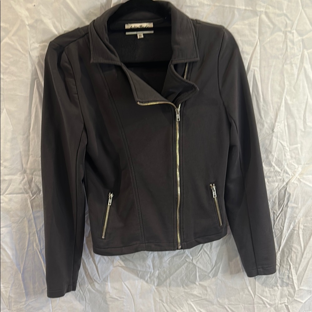 ACTIVE BASIC GRAY FABRIC JACKET - MED